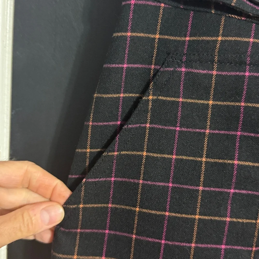 Merona Wool Blend Plaid Lined Mini Skirt Size: M